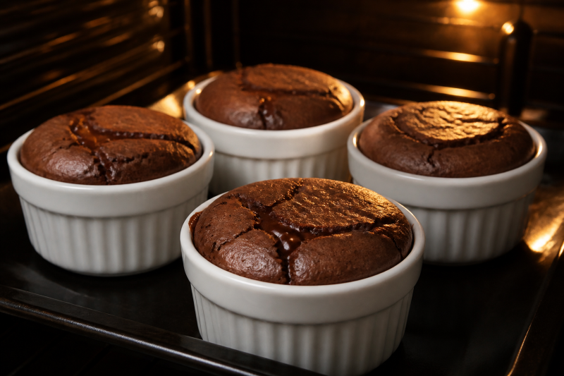 Bake until the edges set