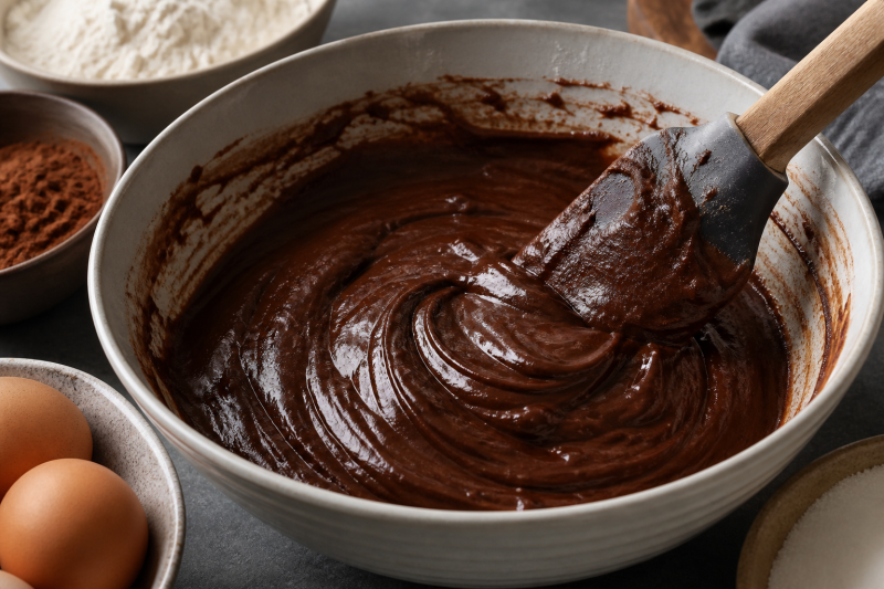Make the shiny batter