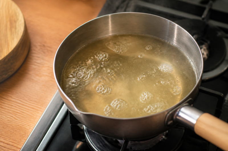 Warm the broth