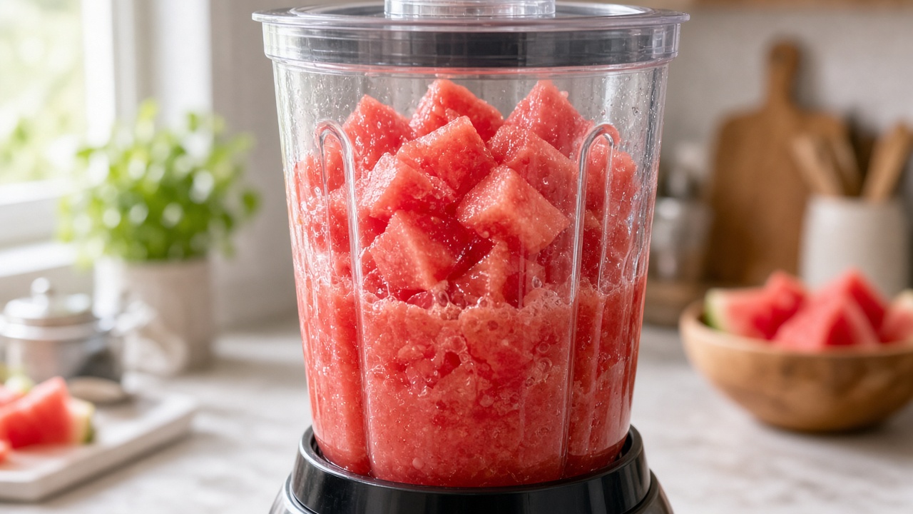 Blend the melon