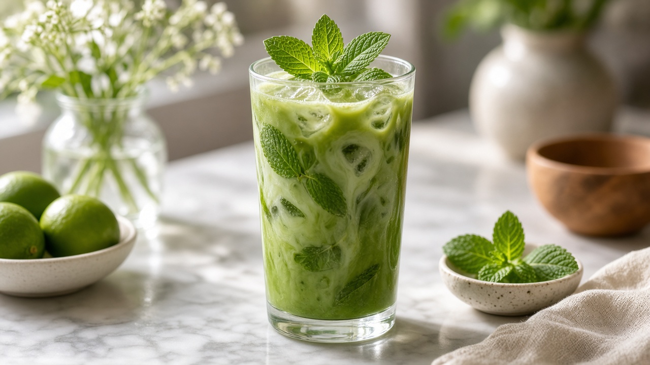 Matcha Mint Iced Tea