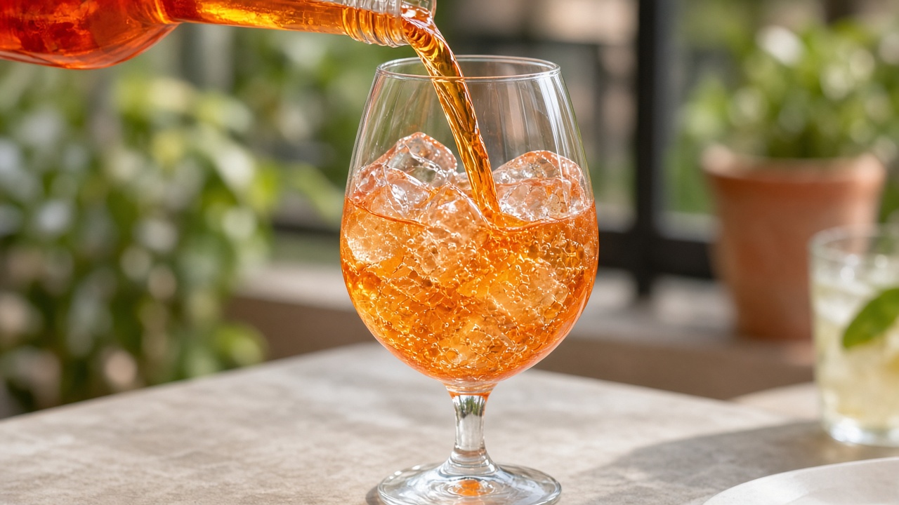 Pour the bubbles
