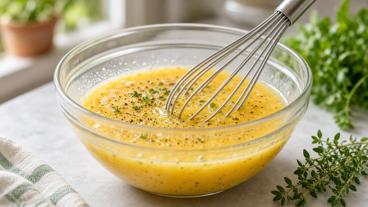 Whisk the eggs