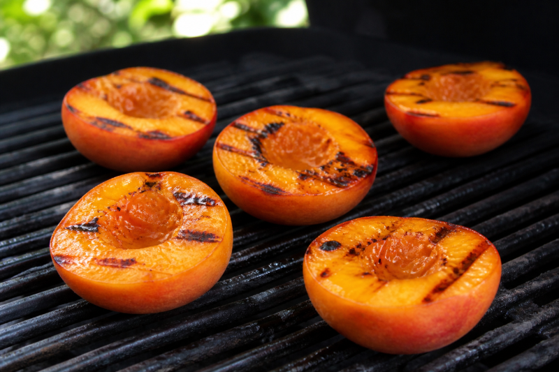 Grill the sunny halves