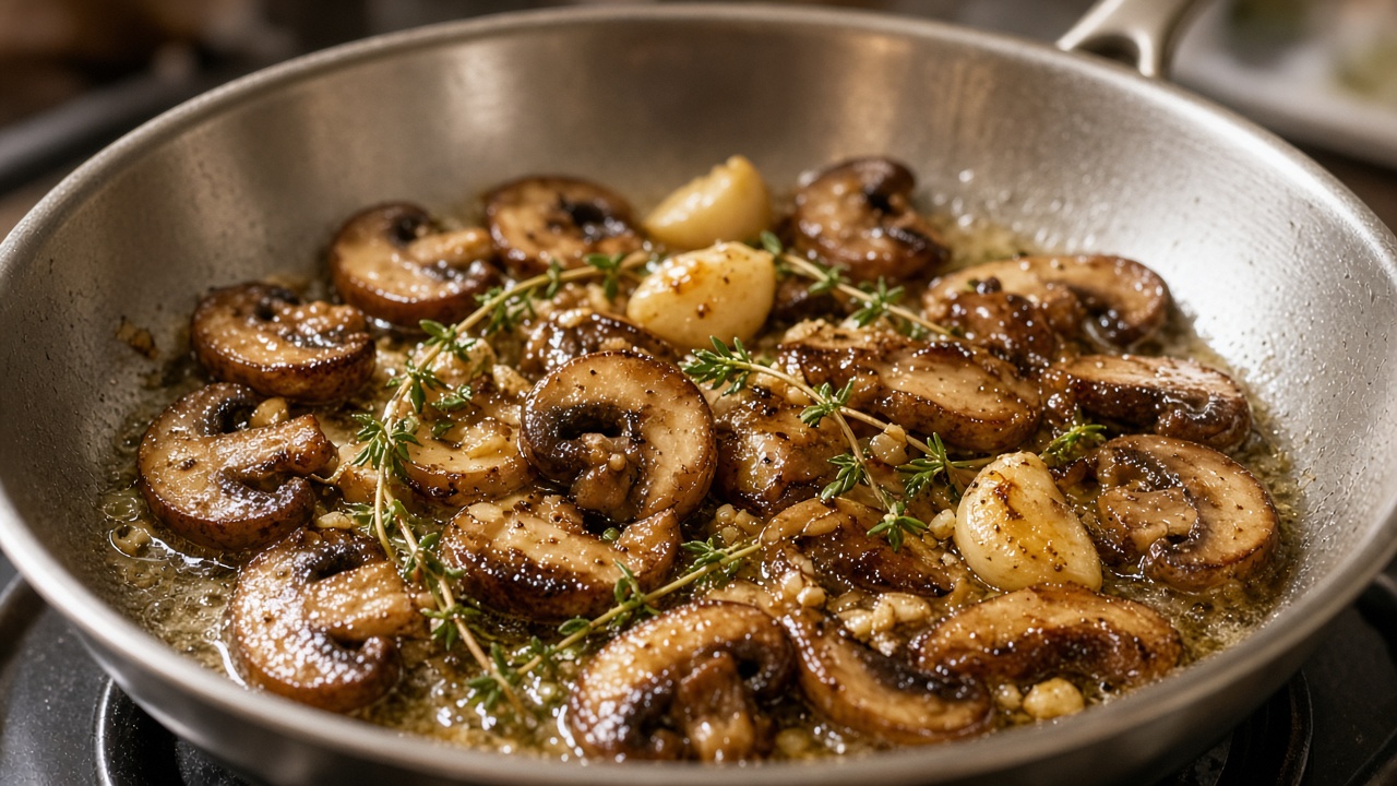 Brown the mushrooms