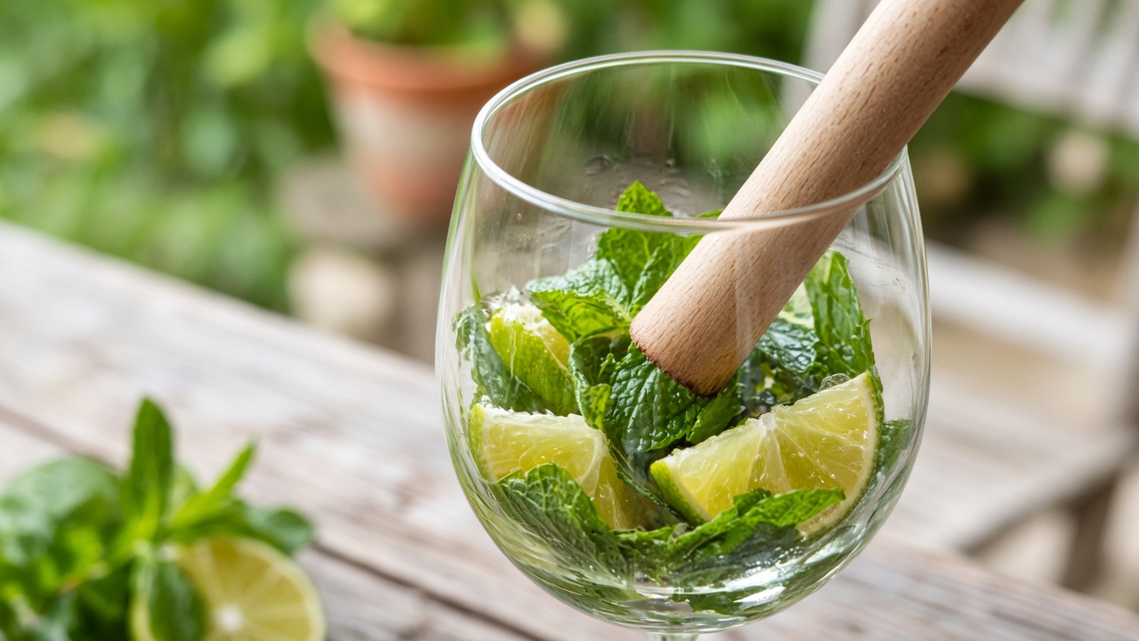 Muddle the mint