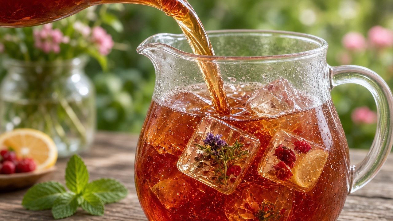 Pour over ice