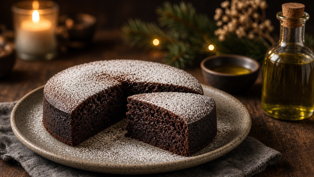 Dark Chocolate Olive Oil Cake