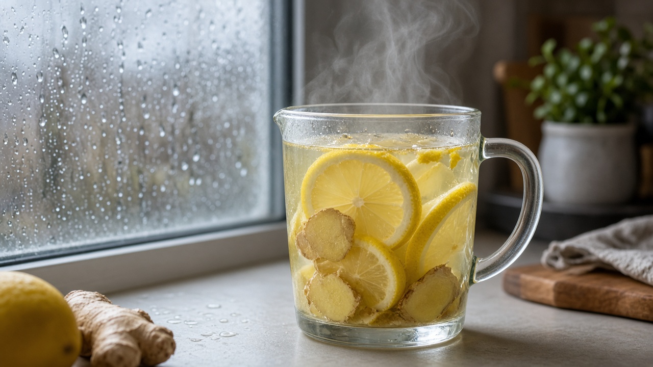 Strain the ginger water