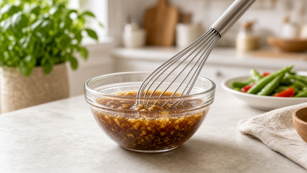 Mix the honey garlic sauce