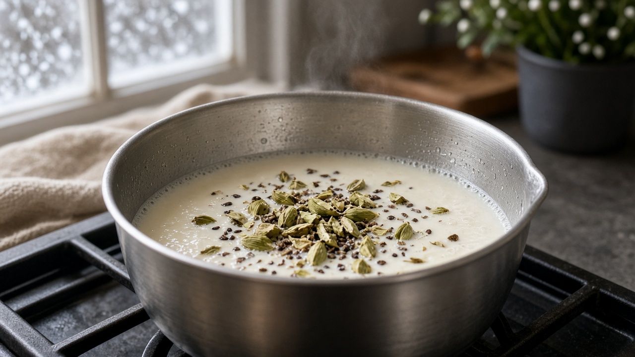 Brew and froth the milk