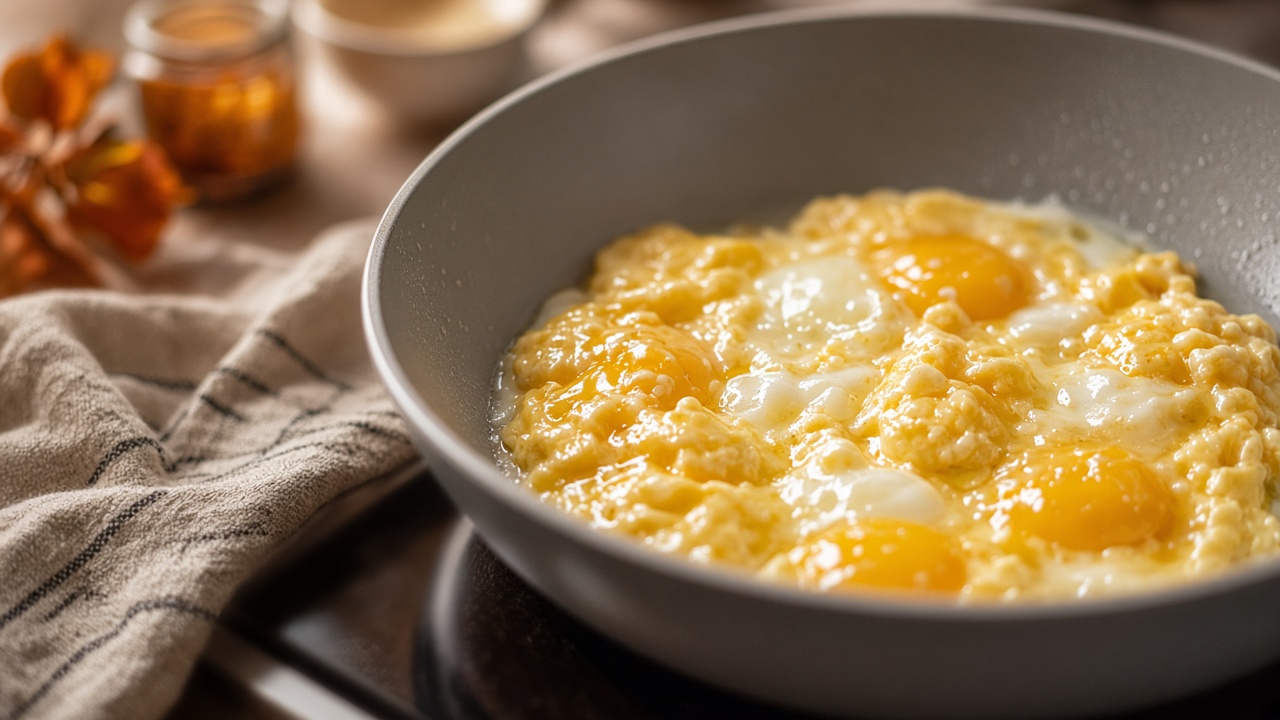 Whisk the eggs