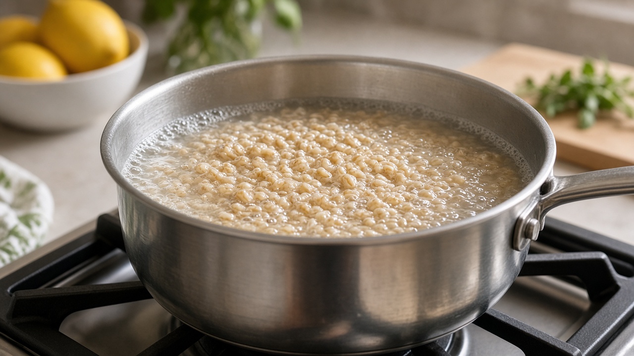 Cook the farro