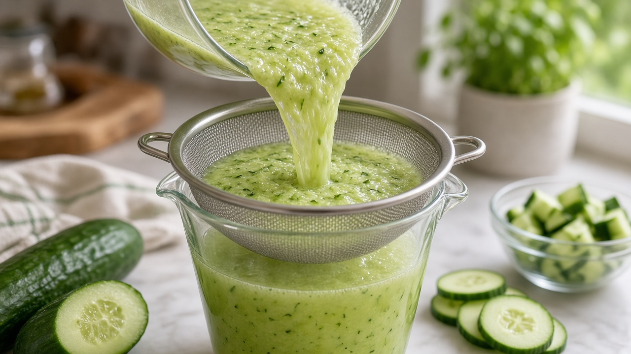 Infuse the cucumber