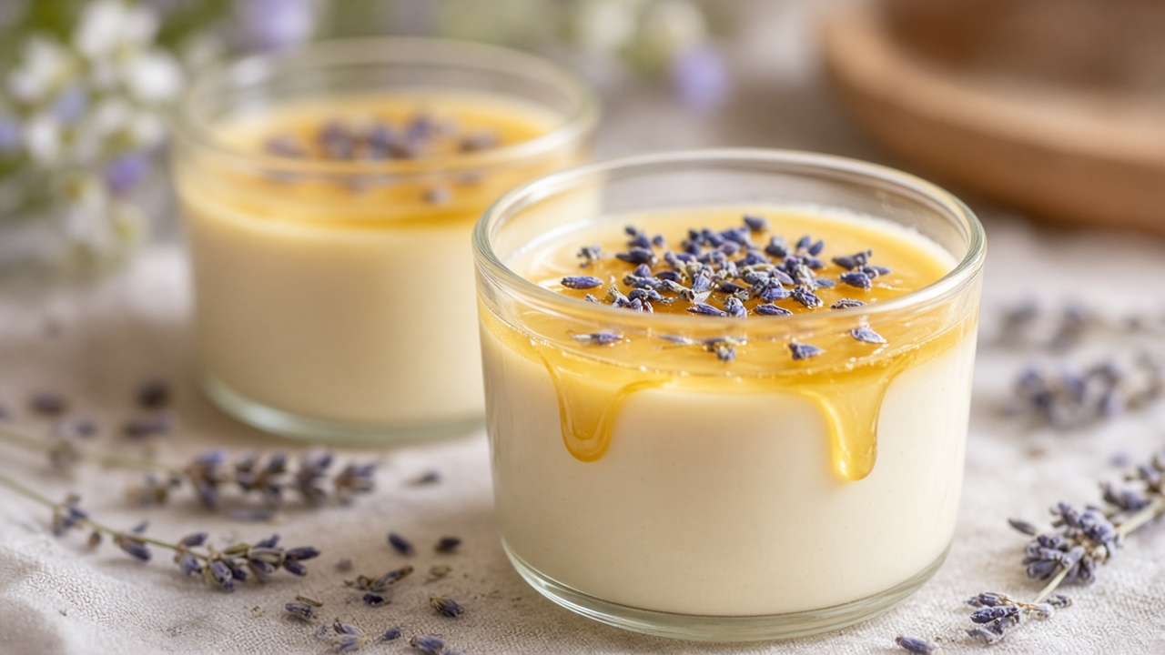 Honey Lavender Panna Cotta