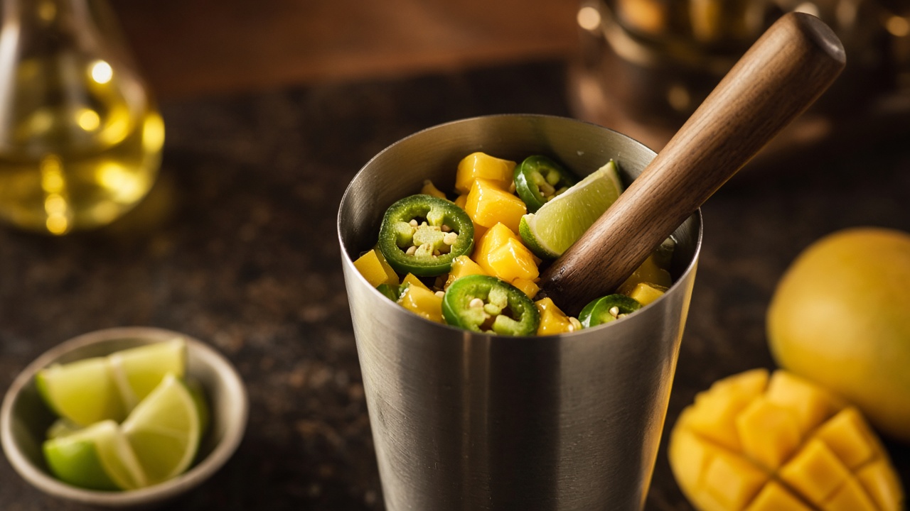 Make the spicy guajillo syrup