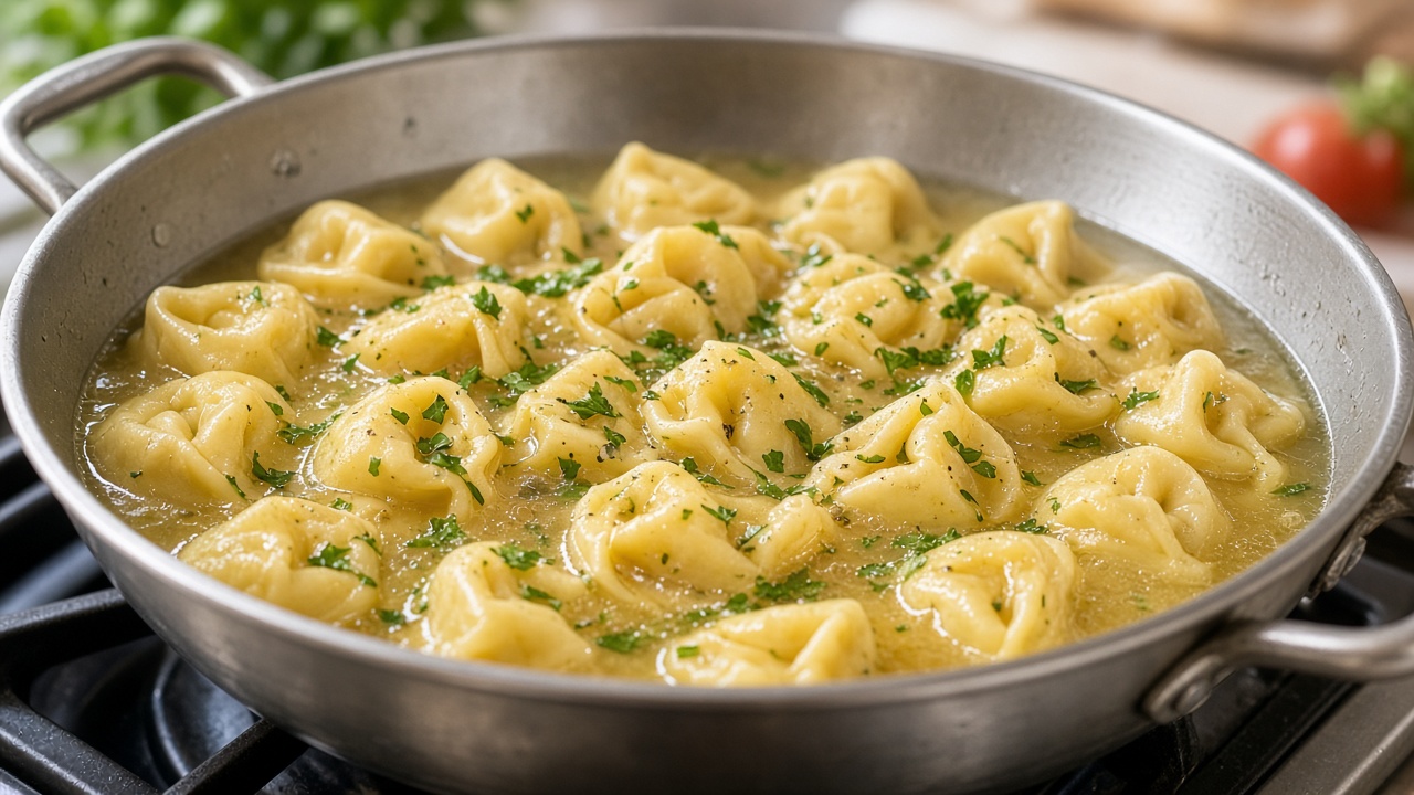 Boil the tortellini