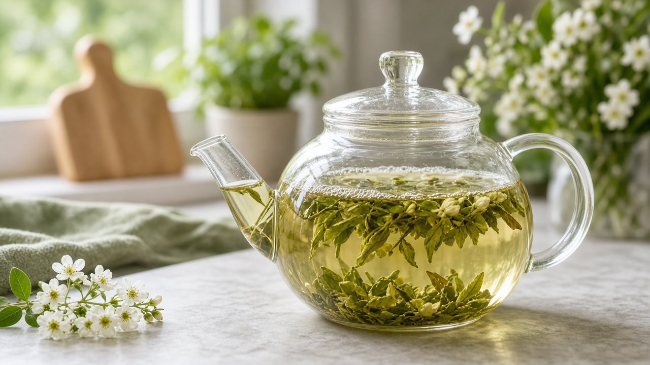 Steep the jasmine tea