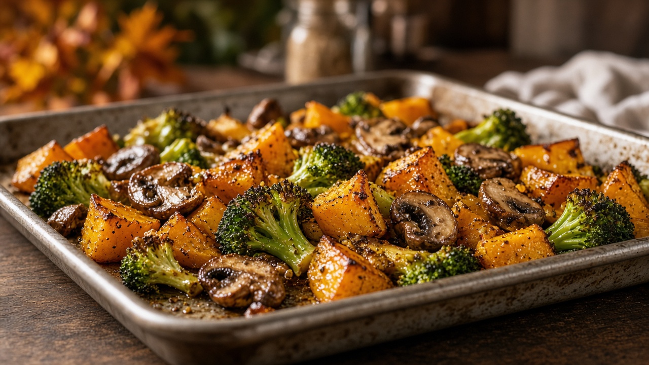 Coat and roast the vegetables
