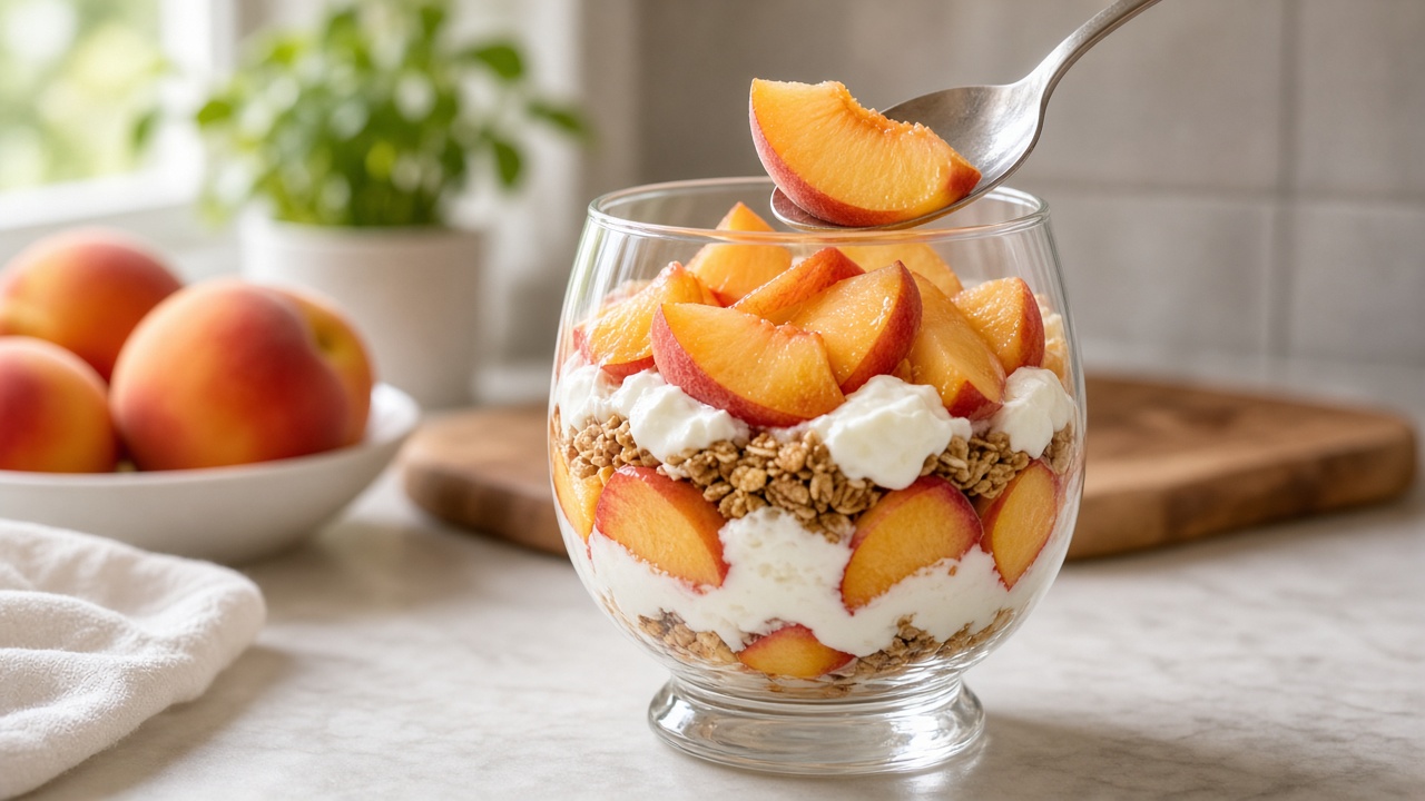 Prep the peaches