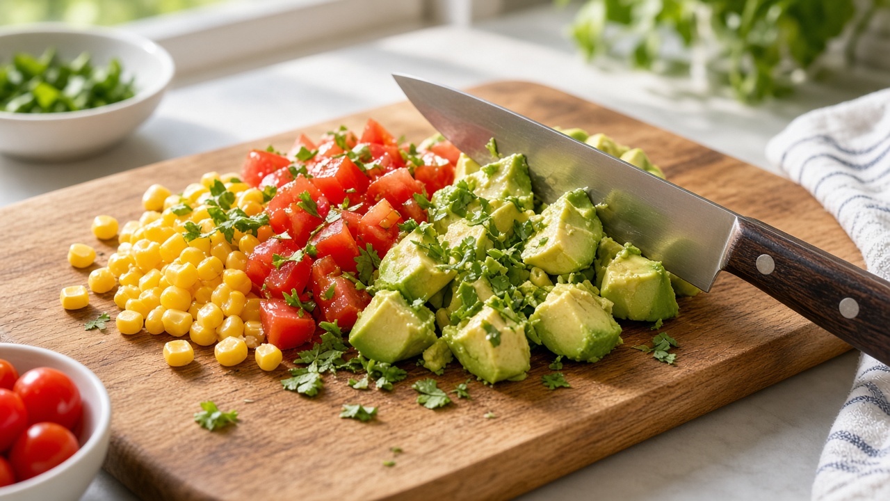 Cook and cut the corn