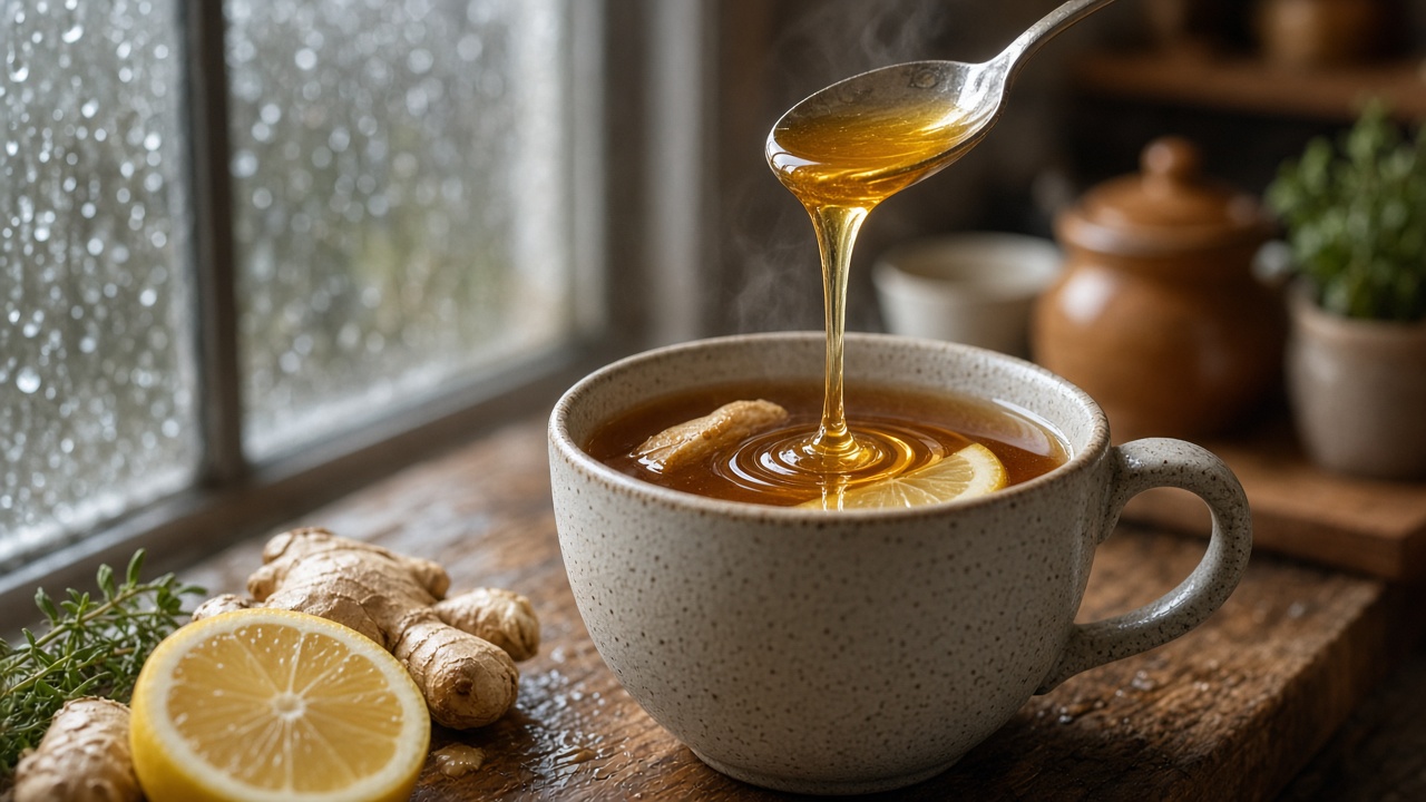Stir in lemon and honey