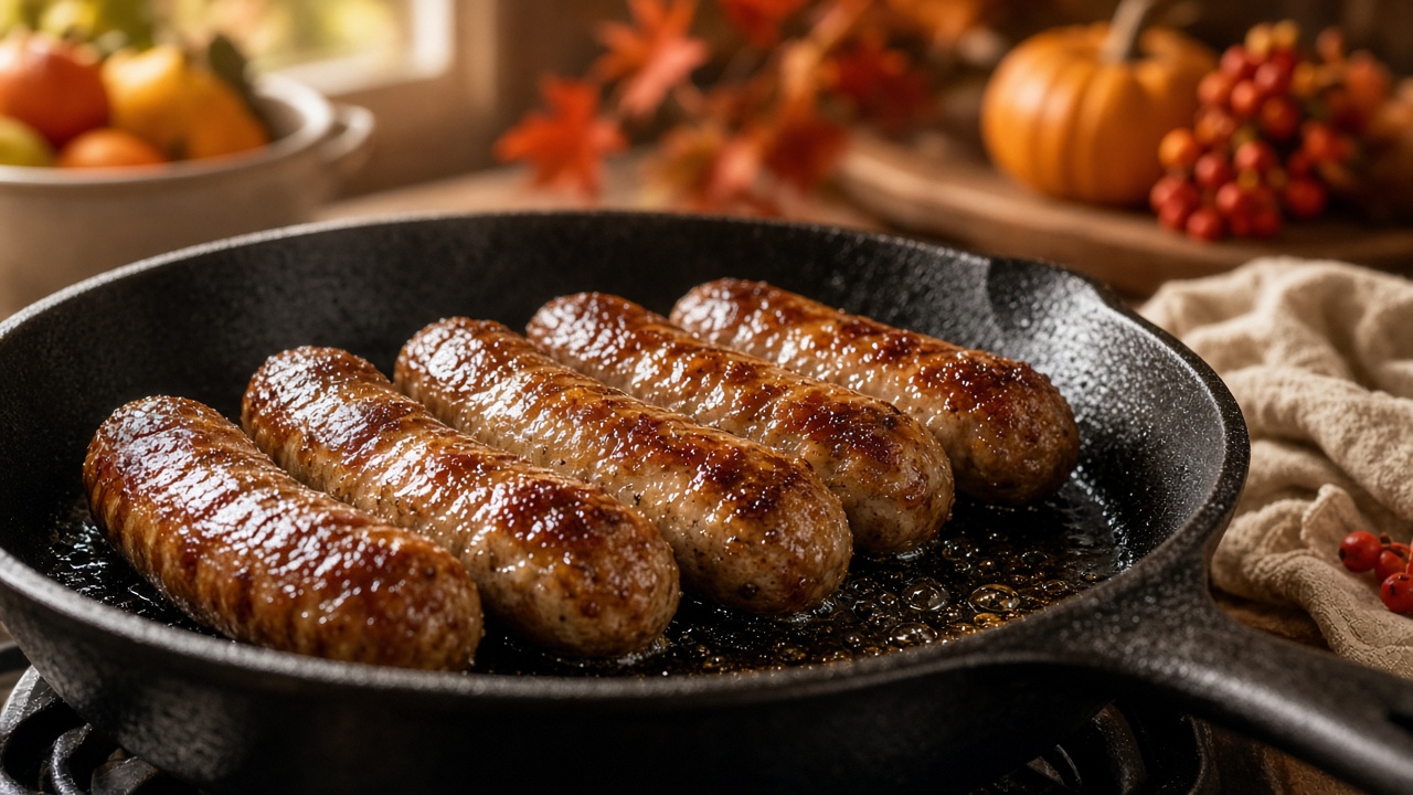 Roast the sausages