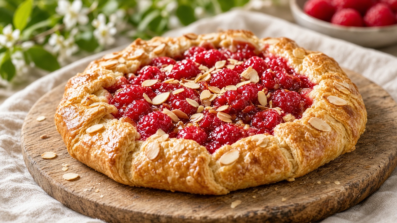 Raspberry Almond Galette