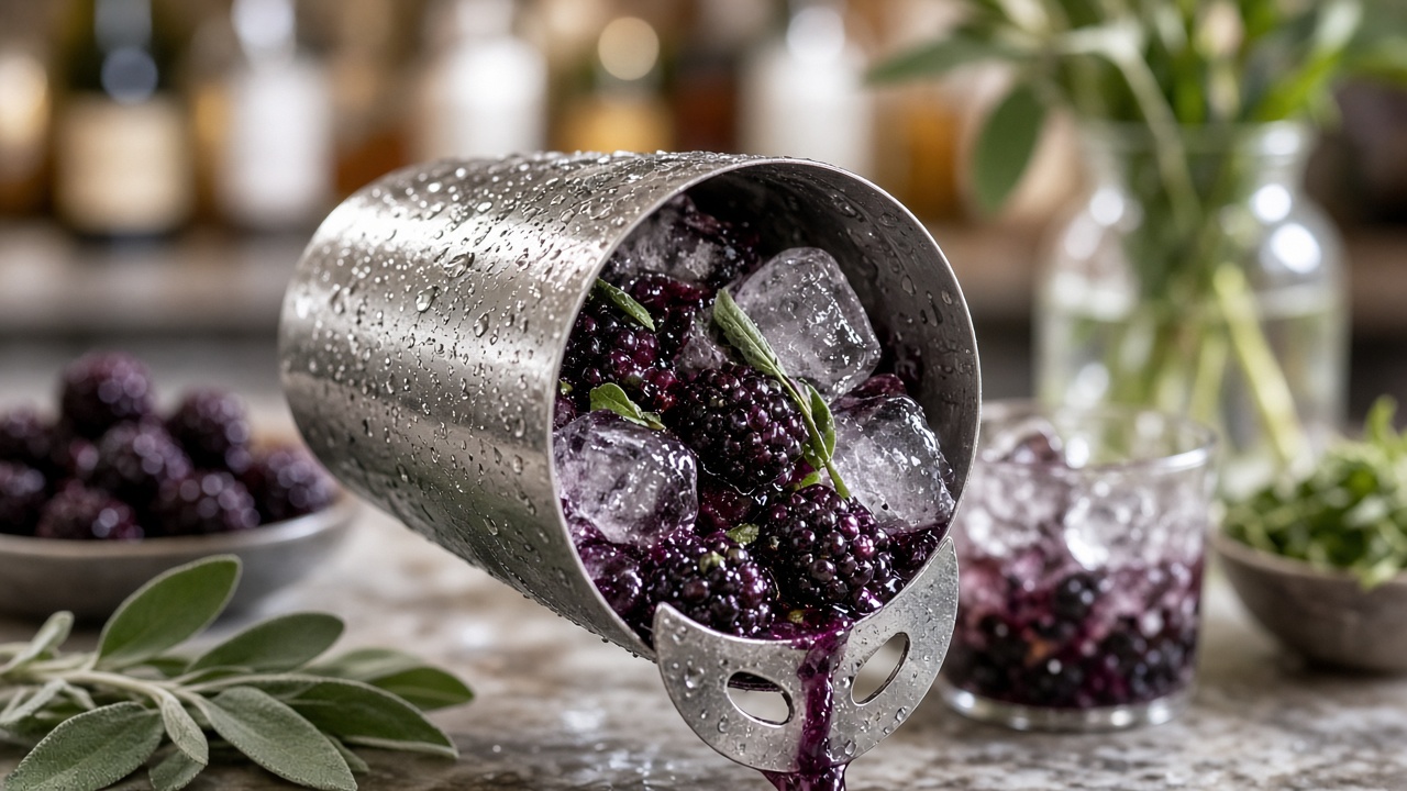 Cool and strain the syrup