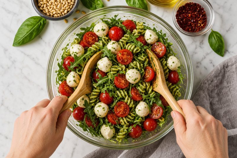 Toss with pesto