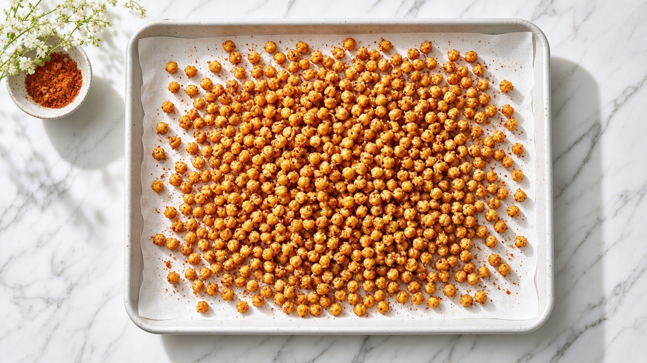 Crisp the chickpeas
