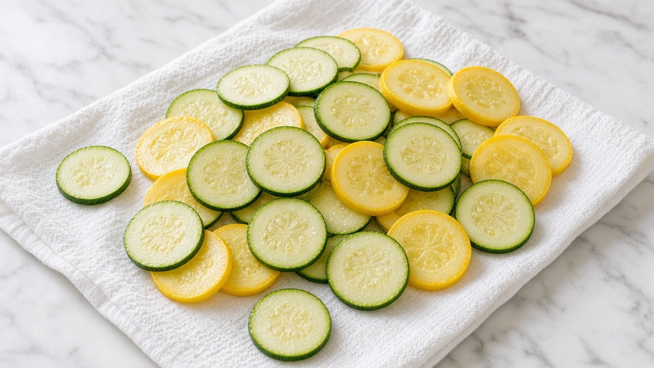 Dry the squash