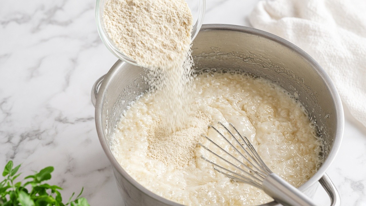 Add the grits